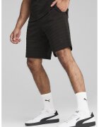 Puma Pantaloni scurti din amestec de bumbac cu logo brodat - Negru