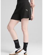Puma Pantaloni scurti striati cu logo - Negru