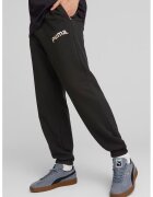 Puma Pantaloni sport cu imprimeu logo - Negru