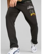 Puma Pantaloni sport cu terminatii cu fermoare Hoops - Negru