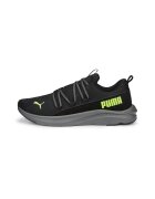 Puma Pantofi cu logo contrastant pentru alergare Softride One4all - Negru/Verde neon