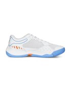 Puma Pantofi cu logo Solarsmash Padel - Alb optic/Albastru
