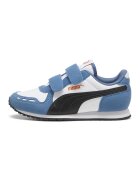 Puma Pantofi sport Cabana Racer SL 20 de piele ecologica cu inchidere velcro - Alb/Albastru