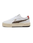 Puma Pantofi sport Carina Mia Animal Flair din piele ecologica - Alb/Maro/Rosu stins