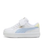 Puma Pantofi sport Caven 2.0 de piele ecologica - Alb/Albastru deschis