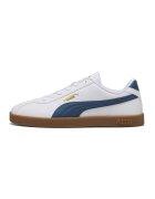 Puma Pantofi sport Club II unisex de piele ecologica cu logo - Alb/Albastru inchis