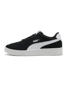Puma Pantofi sport Court Lally SD de piele si piele ecologica - Alb/Negru