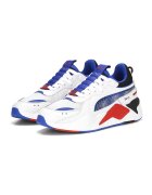Puma Pantofi sport cu garnituri de piele ecologica si insertii textile RS-X GEN - Albastru royal/Rosu vermillion/Alb murdar