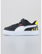 Puma Pantofi sport cu inchidere velcro Caven Smiley World - Alb/Negru