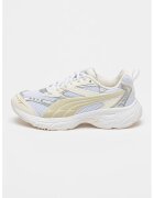 Puma Pantofi sport cu insertii de plasa Morphic Metallic - Alb/Argintiu
