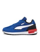 Puma Pantofi sport cu insertii din plasa Graviton Jr - Alb/Albastru royal