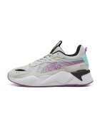 Puma Pantofi sport cu insertii textile - Gri/Albastru aquamarin/Roz