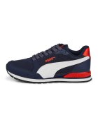 Puma Pantofi sport cu insertii textile ST Runner V3 - Rosu/Alb/Bleumarin