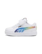 Puma Pantofi sport cu velcro Caven 2.0 Trolls - Alb/Multicolor