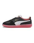 Puma Pantofi sport de piele cu insertii de piele intoarsa Palermo - Alb/Negru stins/Roz