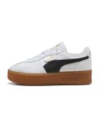 Puma Pantofi sport de piele cu logo Palermo - Alb/Negru