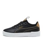 Puma Pantofi sport de piele ecologica Carina 2.0 - Alb/Auriu/Negru