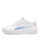 Puma Pantofi sport de piele ecologica Carina 2.0 Deep Dive - Alb/Roz/Albastru