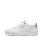 Puma Pantofi sport de piele ecologica Carina 2.0 GirlPower - Alb