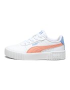 Puma Pantofi sport de piele ecologica Carina - Alb/Piersica