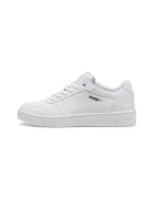 Puma Pantofi sport de piele ecologica Court Classy - Alb optic