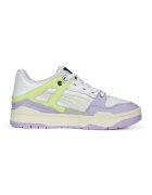 Puma Pantofi sport de piele ecologica cu garnituri contrastante Slipstream The Ragged - Alb/Gri/Lila