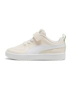 Puma Pantofi sport de piele ecologica cu inchidere velcro Rickie AC+ - Alb/Bej
