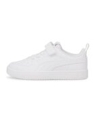 Puma Pantofi sport de piele ecologica cu inchidere velcro Rickie AC+ - Alb optic