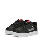 Puma Pantofi sport de piele ecologica cu logo contrastant Caven Brand Love - Negru/Galben/Albastru
