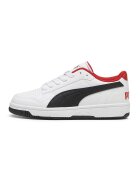 Puma Pantofi sport de piele ecologica Reb-L Jr - Alb/Negru