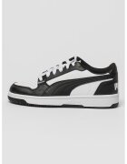 Puma Pantofi sport de piele ecologica Reb-L Jr - Negru/Alb optic