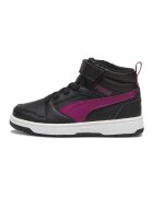 Puma Pantofi sport de piele ecologica Rebound V6 Mid WTR AC+ PS - Negru/Violet
