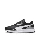 Puma Pantofi sport de piele ecologica Runtamed Plus - Alb/Negru