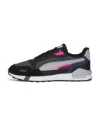 Puma Pantofi sport de piele ecologica si materiaal textil Graviton Tera - Negru/Gri/Albastru petrol