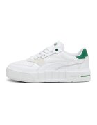 Puma Pantofi sport de piele ecologica si piele Cali Court Match - Alb/Verde