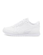 Puma Pantofi sport de piele ecologica si piele ST Runner v3 - Alb