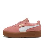 Puma Pantofi sport de piele intoarsa flatform Palermo Elevata - Alb/Auriu/Roz somon
