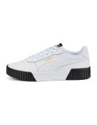 Puma Pantofi sport de piele si piele ecologica Carina 2.0 - Negru/Alb murdar