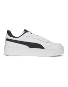 Puma Pantofi sport de piele si piele ecologica Carina Street - Negru/Alb optic