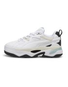 Puma Pantofi sport de piele si piele ecologica cu perforatii Blstr - Alb/Crem
