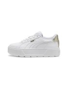 Puma Pantofi sport de piele si piele ecologica Karmen - Alb