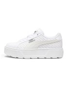 Puma Pantofi sport de piele si piele ecologica Karmen Logobsession - Negru stins/Alb optic