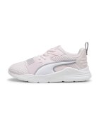 Puma Pantofi sport din material textil cu logo contrastant Wired Run - Alb/Gri/Roz pastel