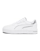 Puma Pantofi sport din piele Cali Court Metallic - Alb/Argintiu
