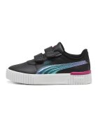 Puma Pantofi sport din piele ecologica Carina 2.0 Bouncy Sky V PS E - Negru/Violet/Verde inchis