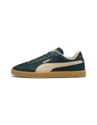 Puma Pantofi sport din piele si material textil Club II Era - Verde englez/Crem