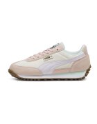 Puma Pantofi sport Easy Rider de piele intoarsa si material textil - Alb fildes/Piersica
