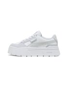 Puma Pantofi sport flatform cu insertii din piele intoarsa Mayze Stack Luxe - Gri deschis/Alb murdar