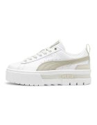 Puma Pantofi sport flatform de piele Mayze Luxe - Alb/Bej deschis