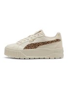 Puma Pantofi sport flatform din piele ecologica Karmen II - Alb fildes/Maro/Maro nisip
